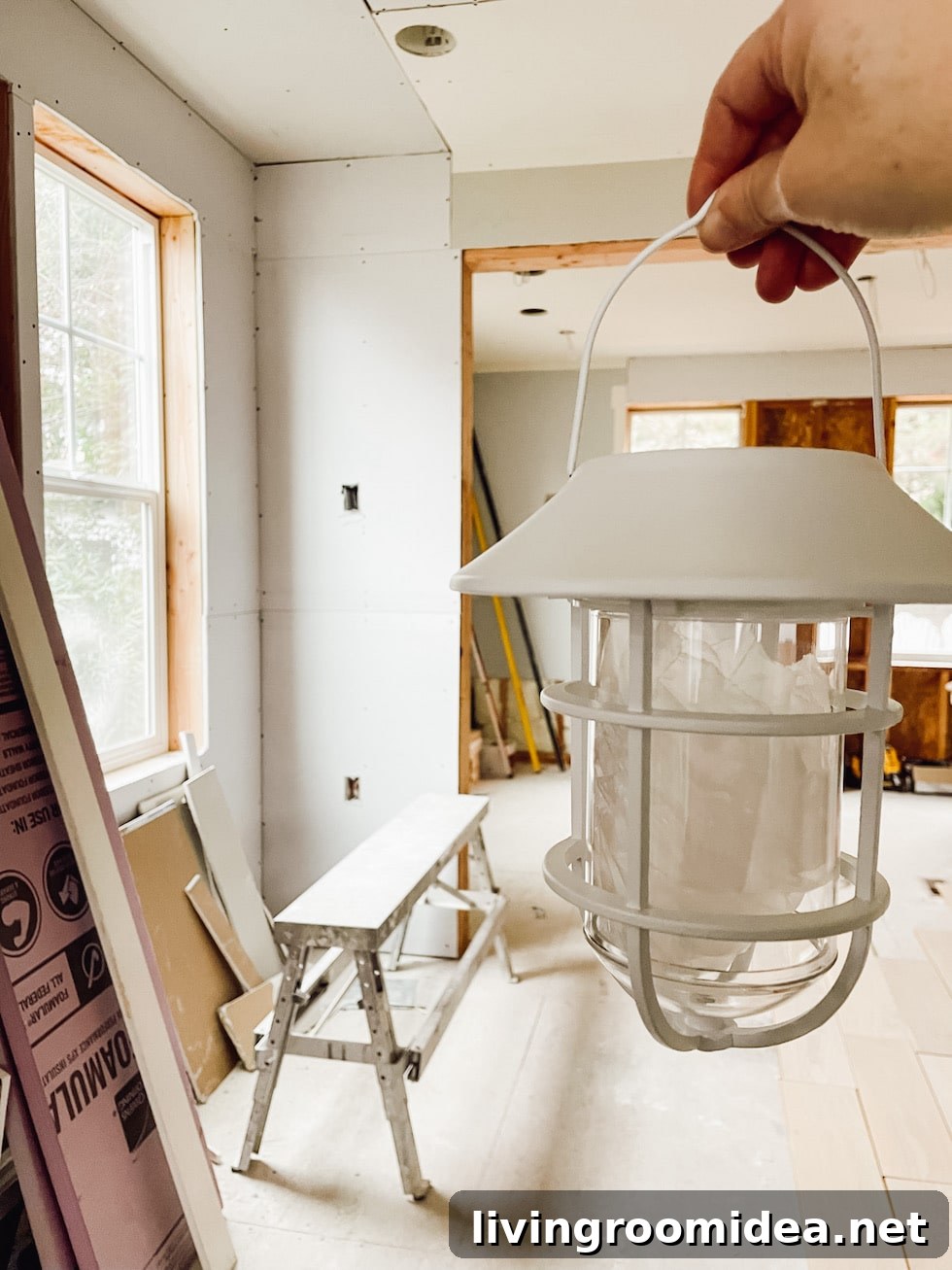white coastal solar lanterns