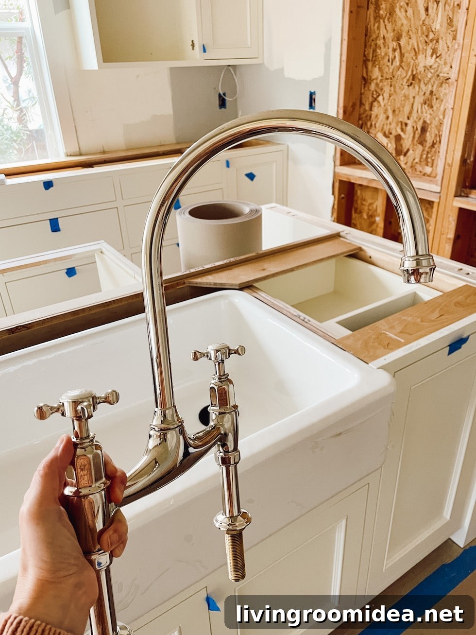 Polished nickel faucet