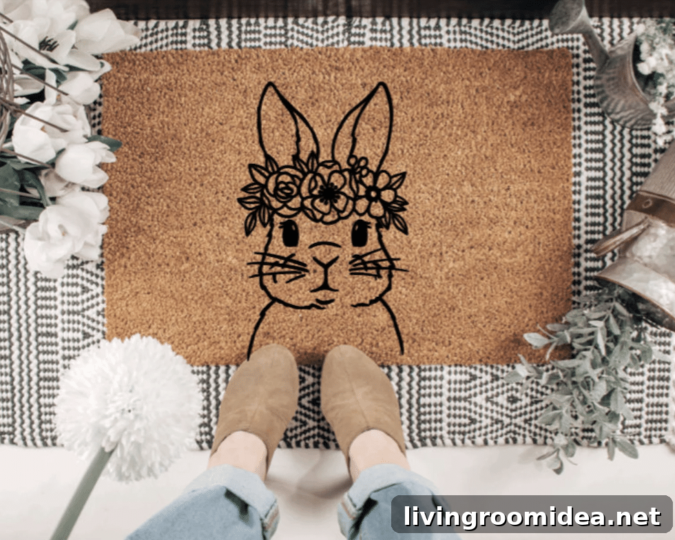 A spring doormat roundup for 2023, we found fresh and pretty doormats to welcome you home!