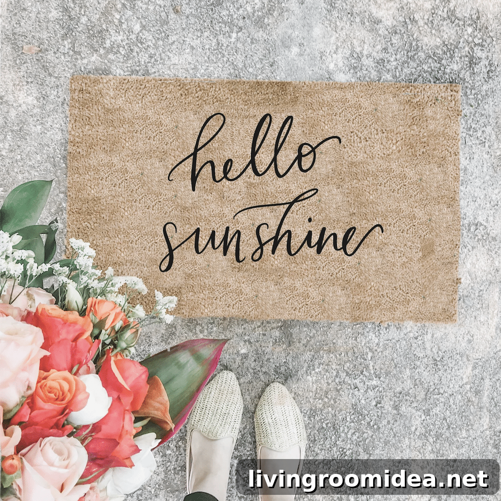 A spring doormat roundup for 2023, we found fresh and pretty doormats to welcome you home!