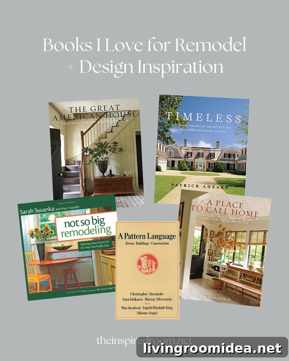 My favorite design books for inspiration while remodeling!