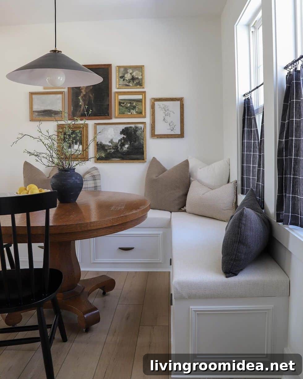Charming Dining Banquettes and Cozy Eating Nooks for Stylish Homes 4 Today's strolls and scrolls post features charming dining banquettes and eating areas!