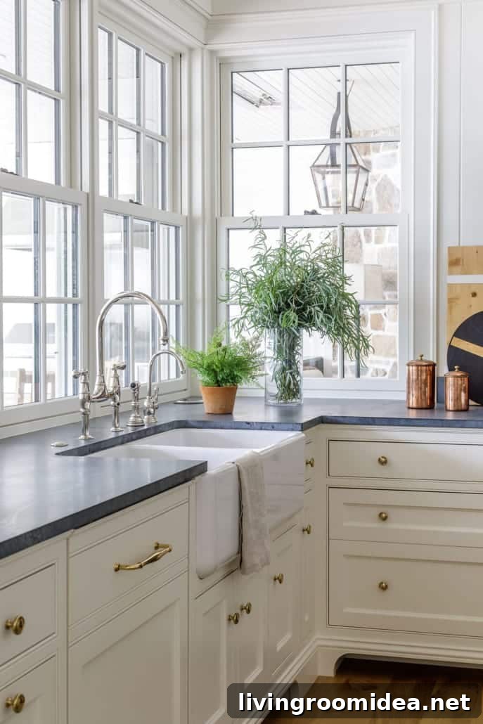 Soapstone Counters in a classic kitchen