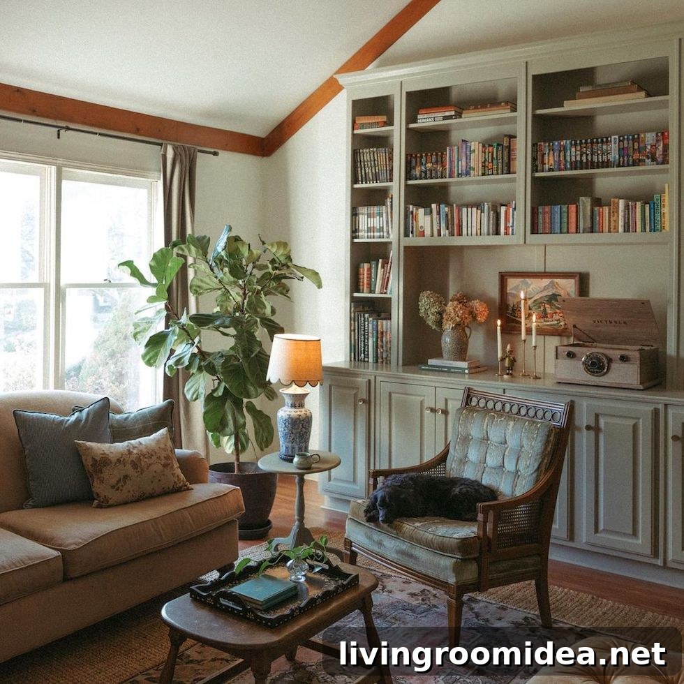 Featuring this cozy room with books along with other inspiration for book nooks and bookshelves!