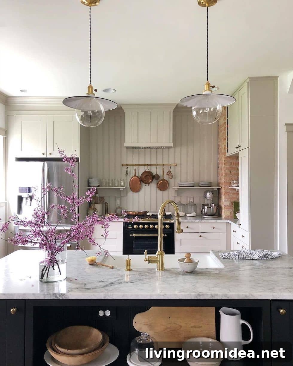 Beadboard in a kitchen - find inspiration from these lovely rooms with beadboard walls in today's Strolls + Scrolls post!