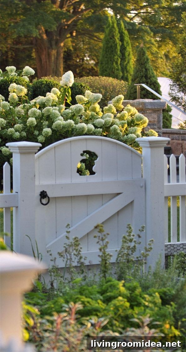 Inspiration for cottage gates with windows and cutout designs