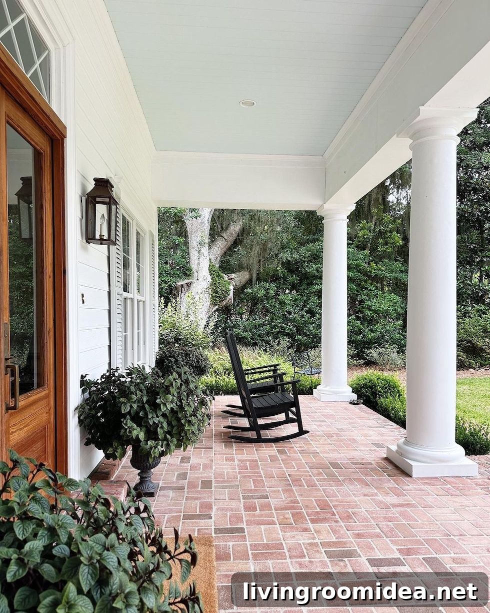 Blue porch ceiling inspiration 