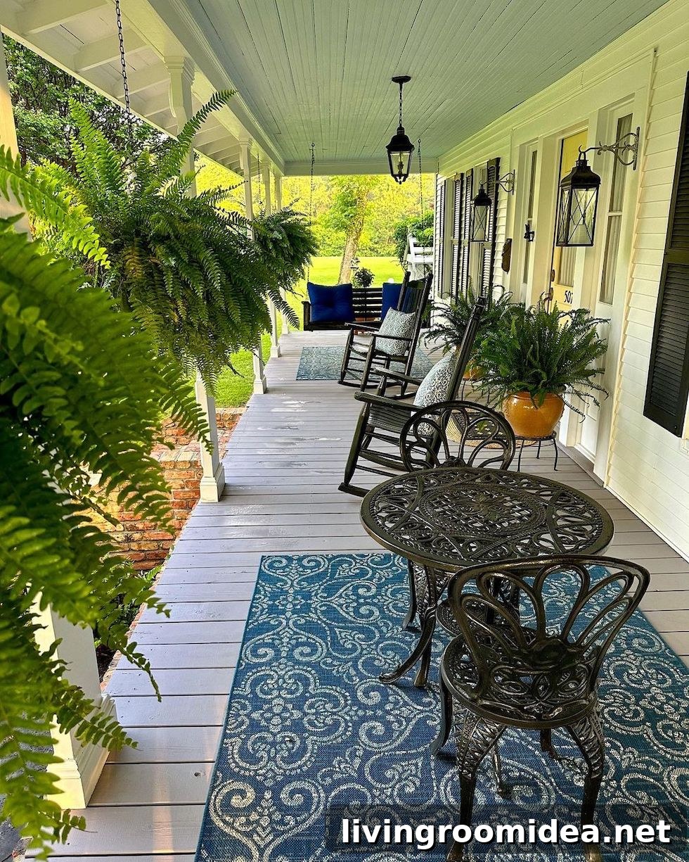 Blue porch inspiration