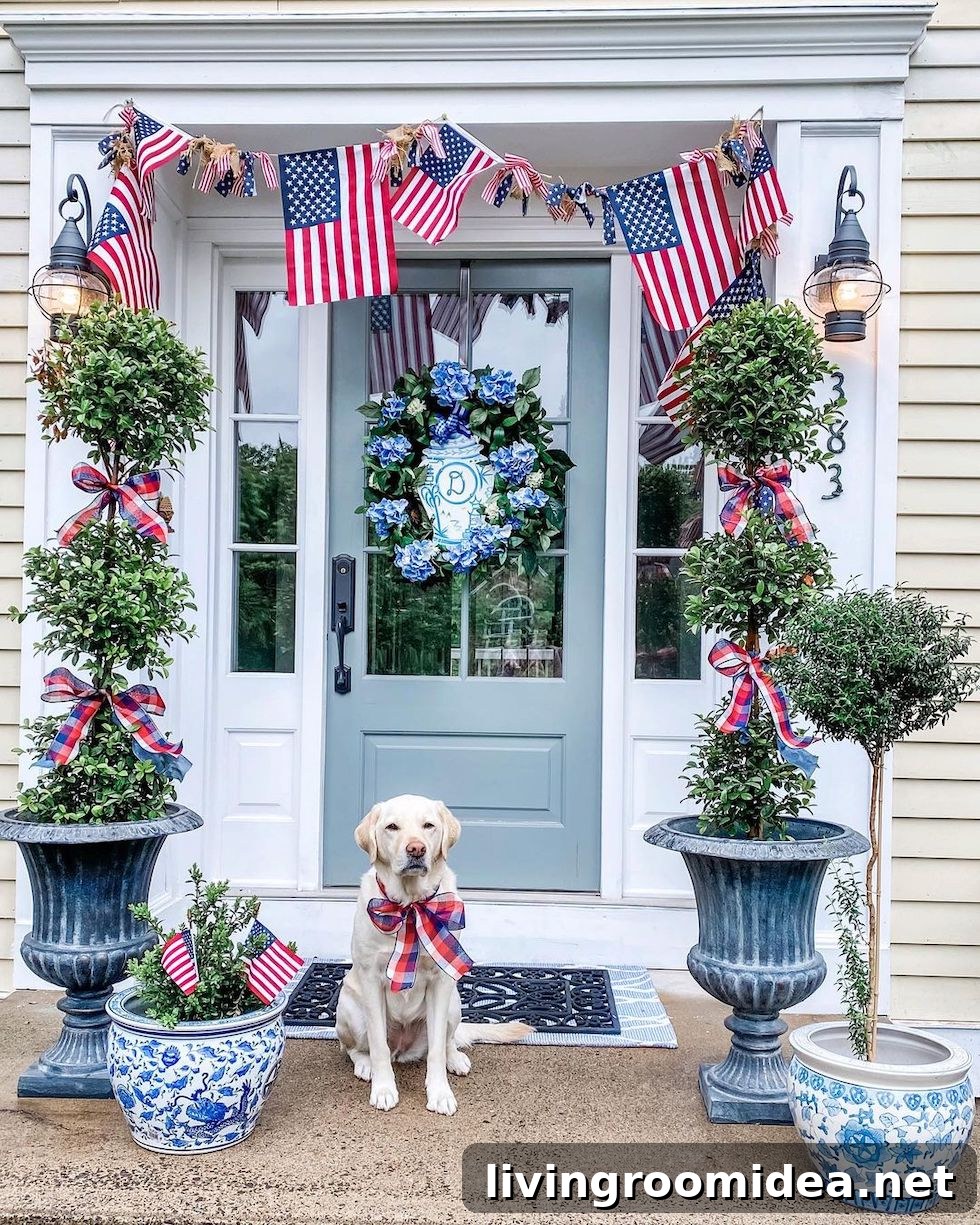 Patriotic Memorial Day Weekend: Sunday Strolls and Porch Decor 4 See some inspiring patriotic decor in today's Strolls and Scrolls!