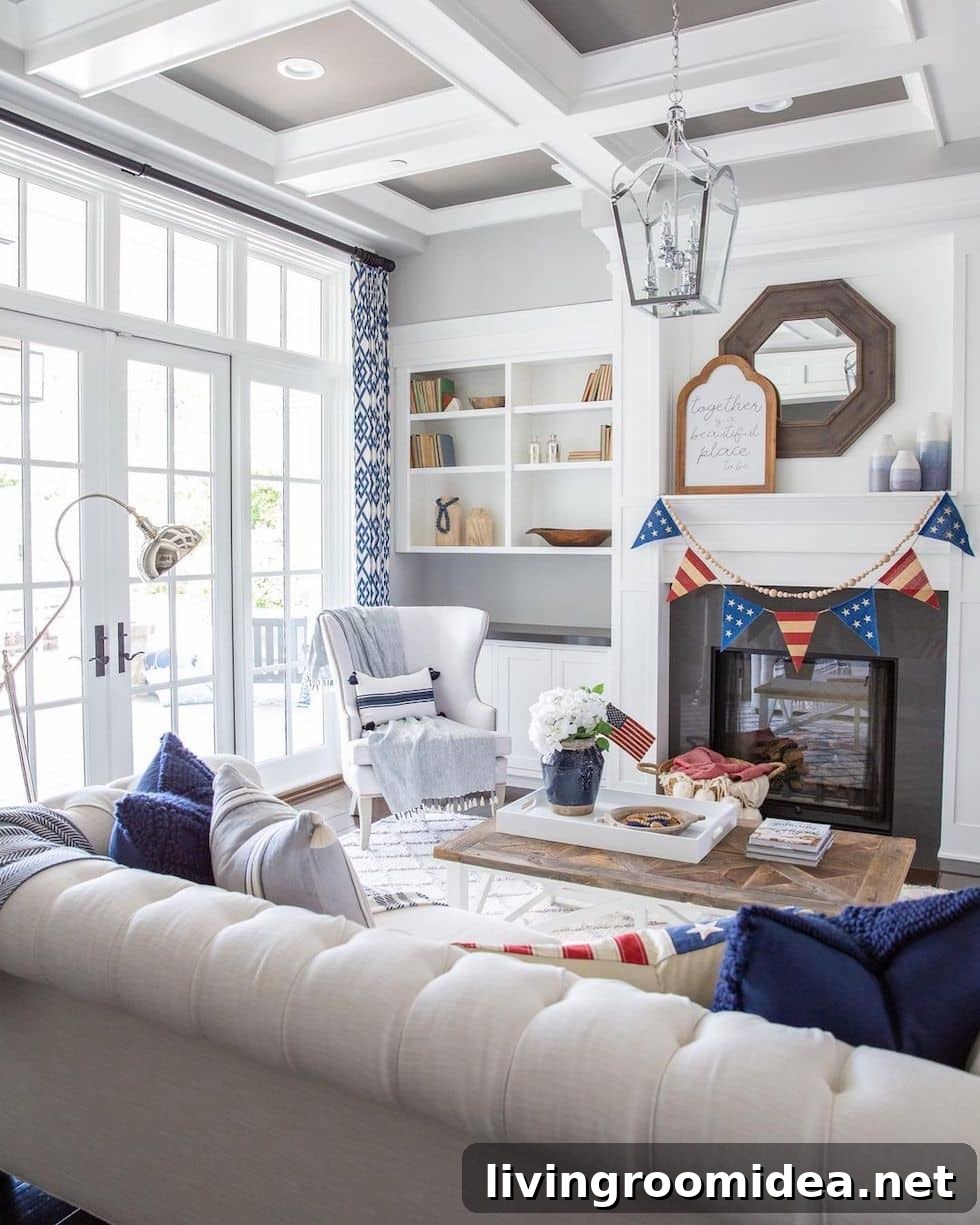 See some inspiring patriotic decor in today's Strolls and Scrolls!