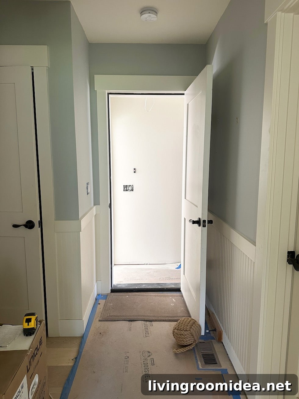 Beach House Kitchen Remodel Update and Cozy Tiny Cottage Tour 13 Stonington Gray walls