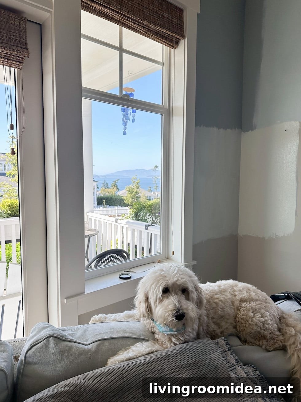 Beach House Kitchen Remodel Update and Cozy Tiny Cottage Tour 7 Testing paint colors at the beach house