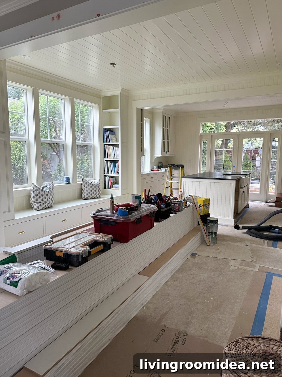 Beach House Kitchen Remodel Progress and Tiny Cottage Tour 8 Beach house kitchen remodel and dining room