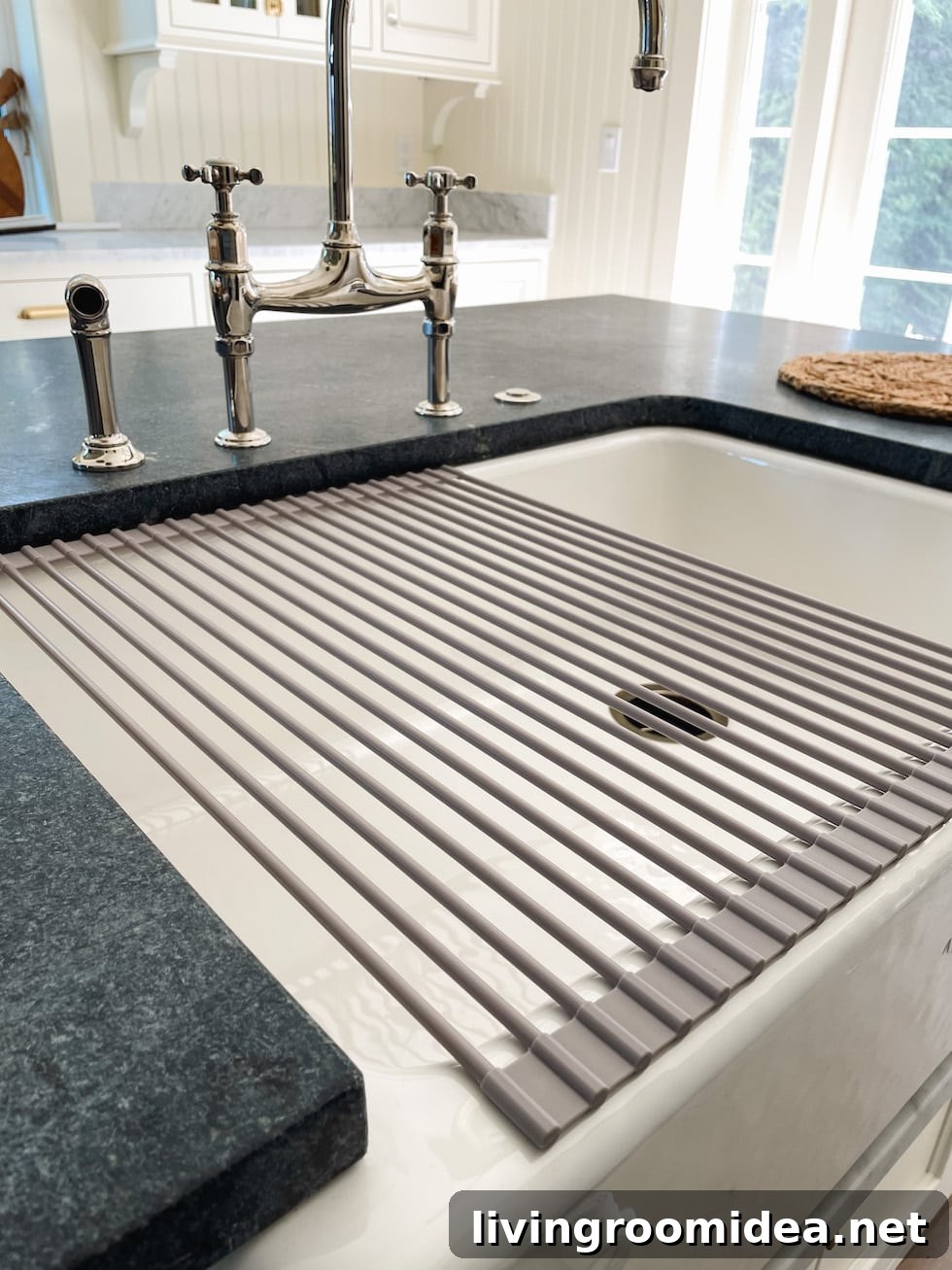 Over sink dish drying rack
