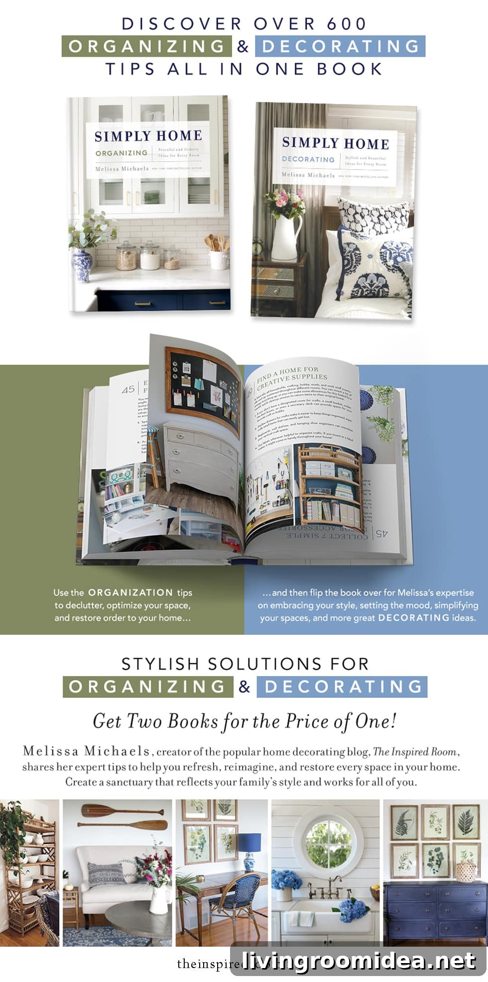 Simply Home: Two Complete Books in One Collection 6 Simply Home Book (two books in one! The popular original paperback books Simply Organizing and Simply Decorating are now combined into a hardback version called Simply Home!
