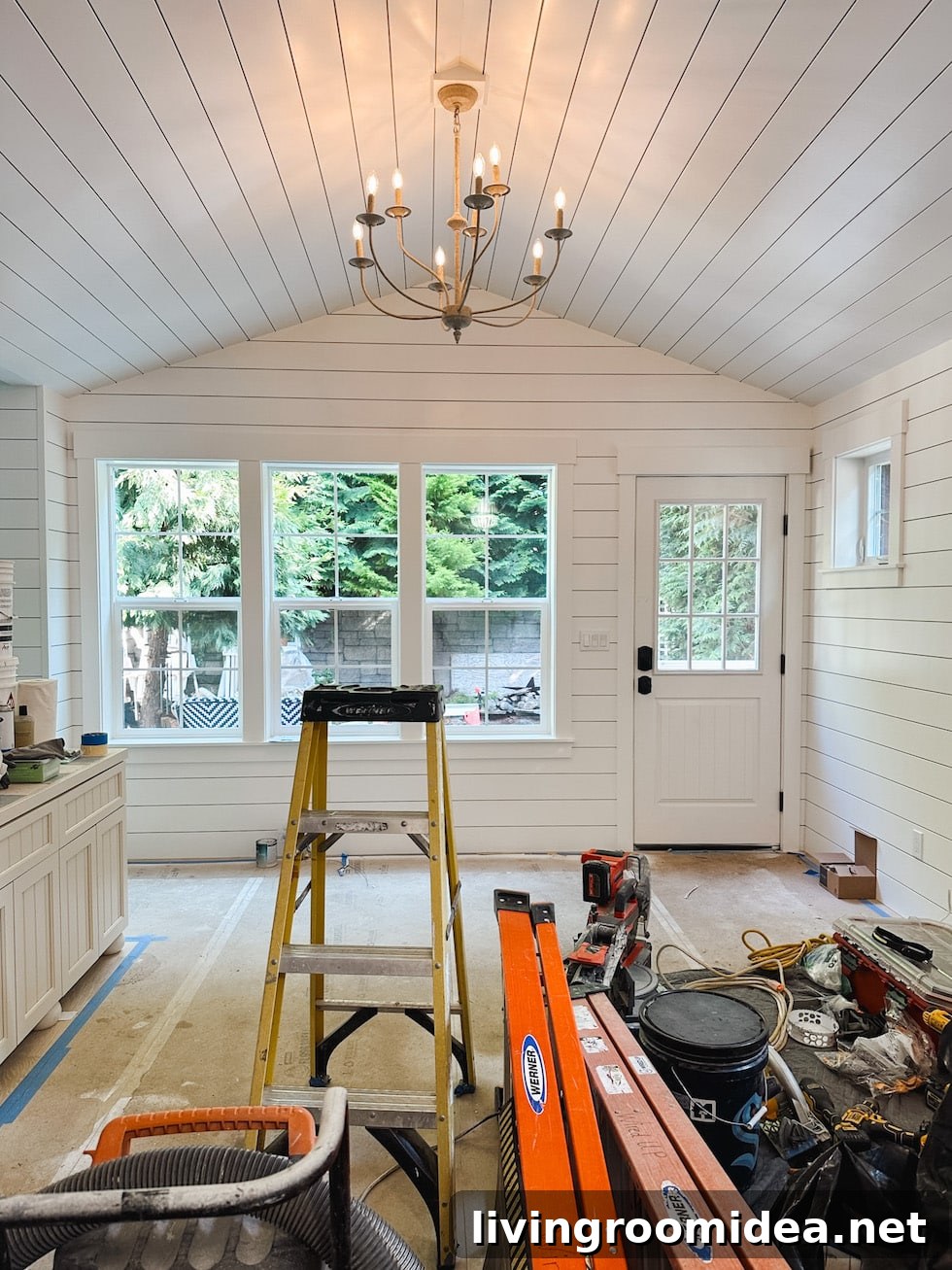 Tiny cottage updates on our backyard cottage addition for my parents!