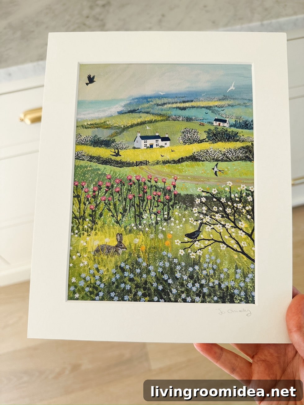 Playful Whimsical Decorating Ideas for Charming Home Style 6 meadow artwork