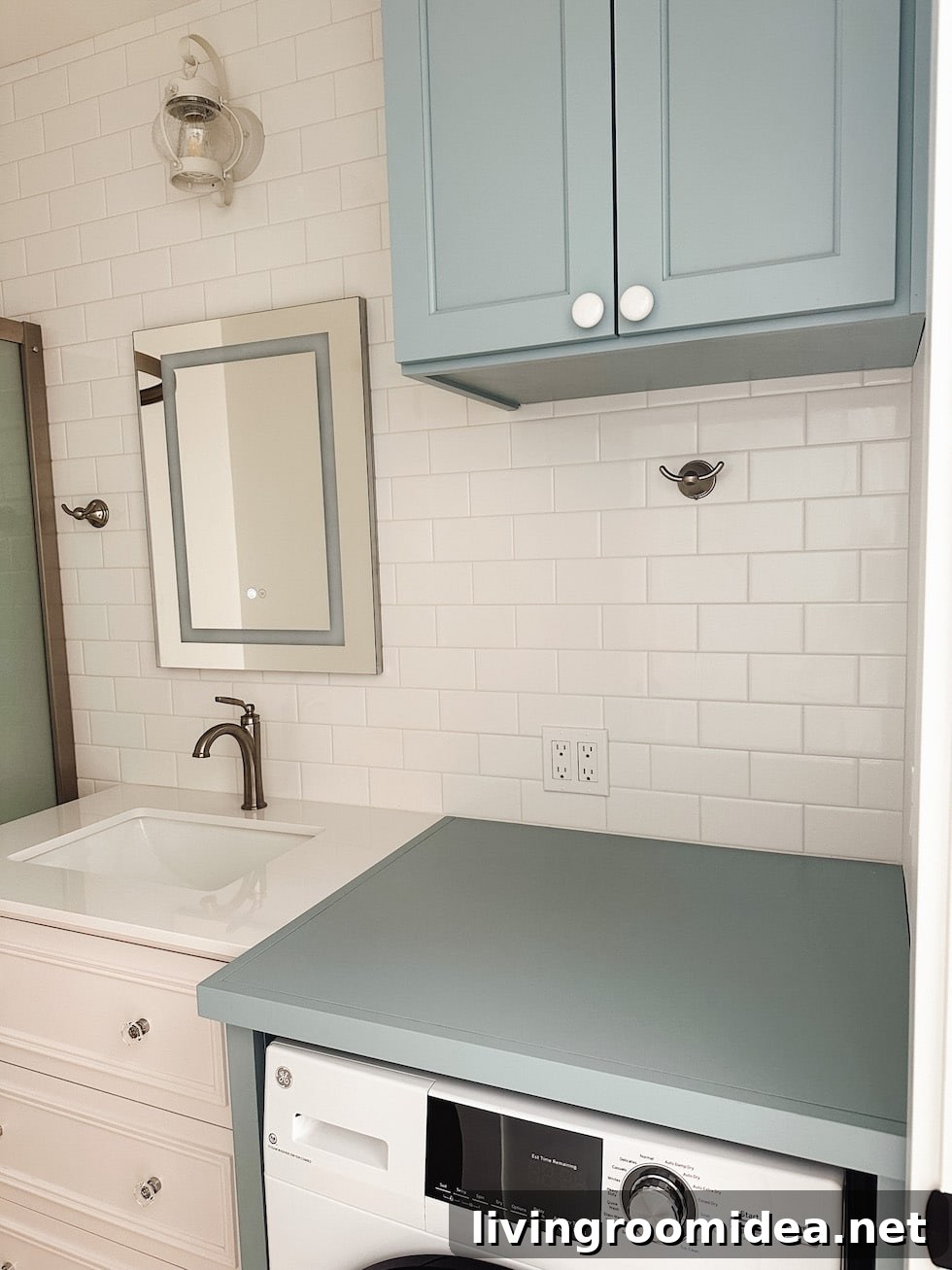 Tiny Cottage Empty Home Tour: Step Inside This Cozy Retreat 21 Tiny Cottage Tour with laundry washer and dryer in one
