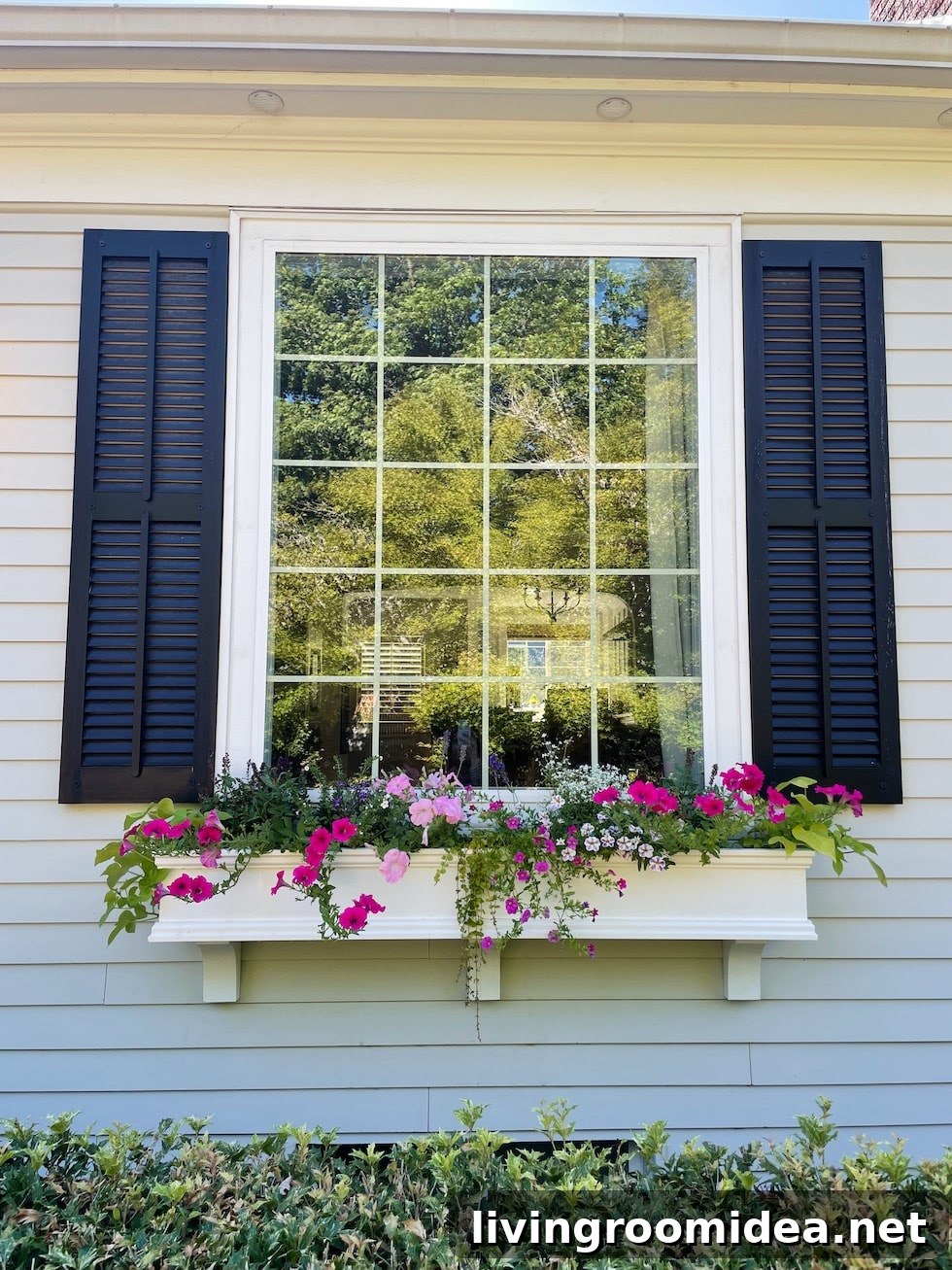 Window Boxes That Boost Curb Appeal – Kylee’s House Update 8 Summer window boxes with flowers