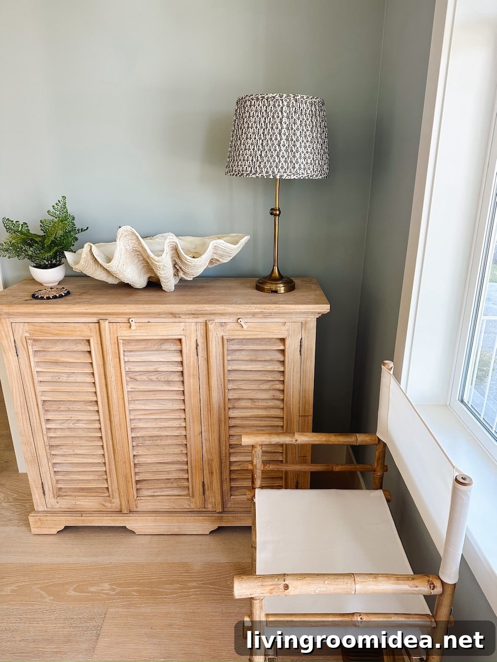 Bamboo director's chairs -- small space decorating ideas