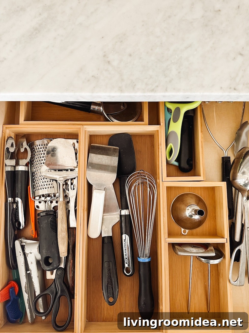 dividers for organizing in the kitchen