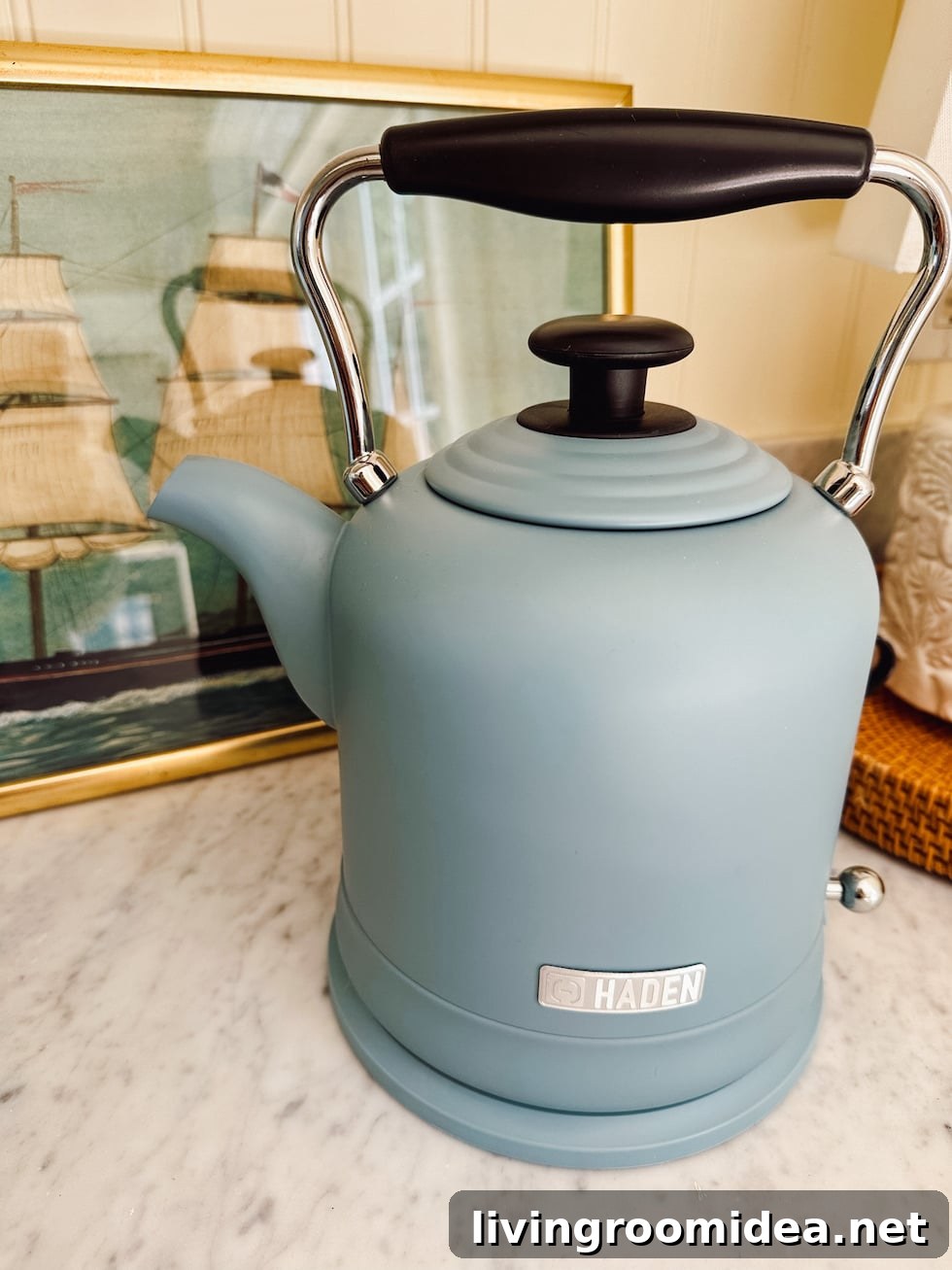 electric tea kettle - organizing in the kitchen 