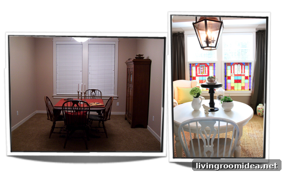 dining room before and after dining room before and after