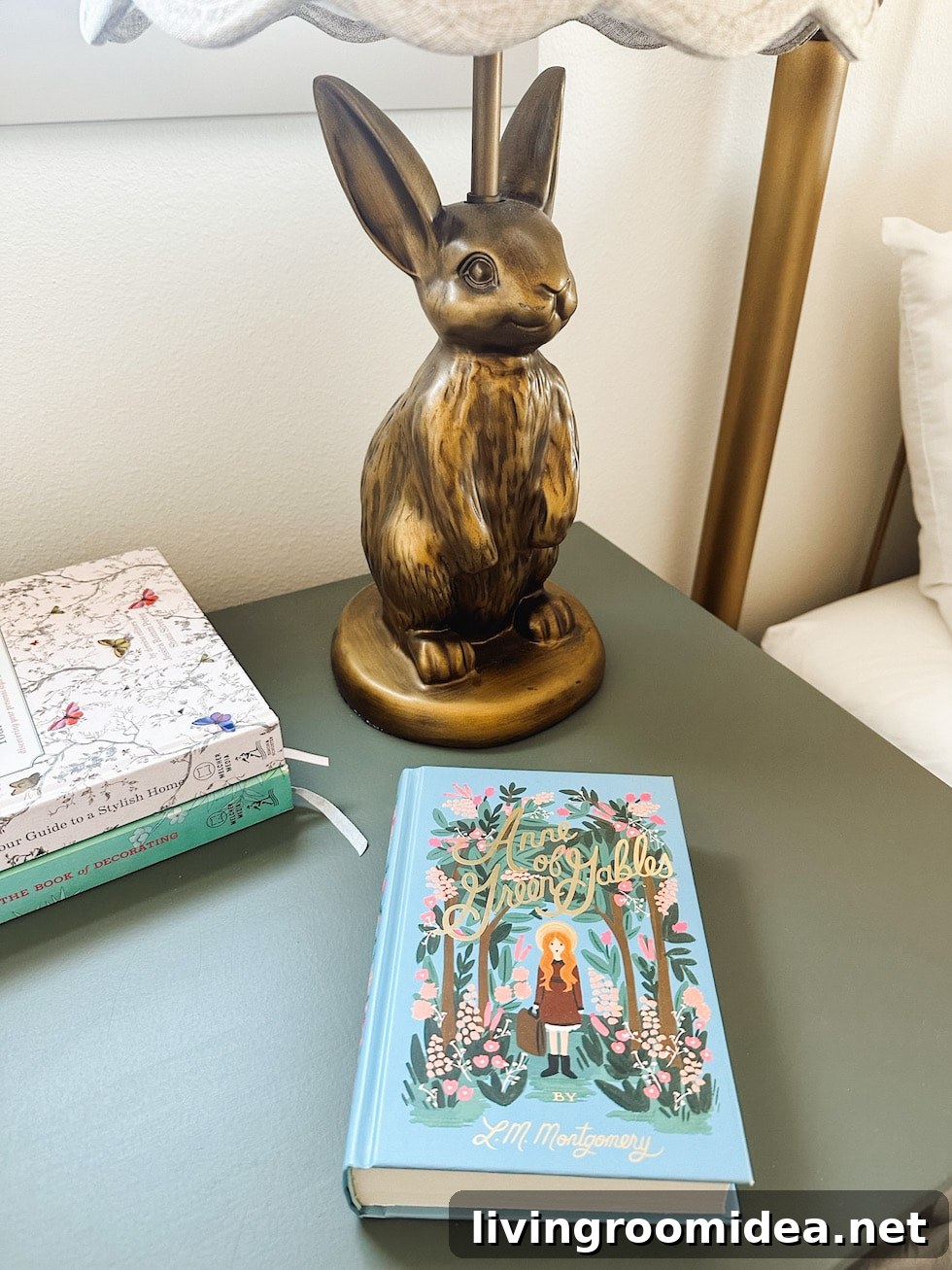 Seabrook Beach Cottage Tour: Vacation Rental in Seabrook, WA 52 Bunny lamp