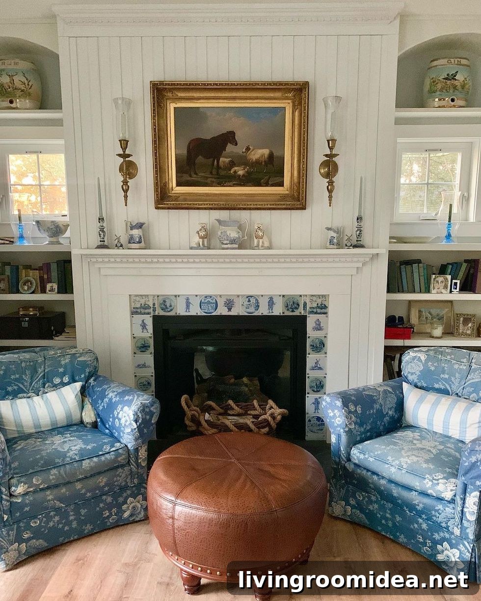 Blue and white rooms: My Sunday Scrolls and Strolls inspiration rooms!