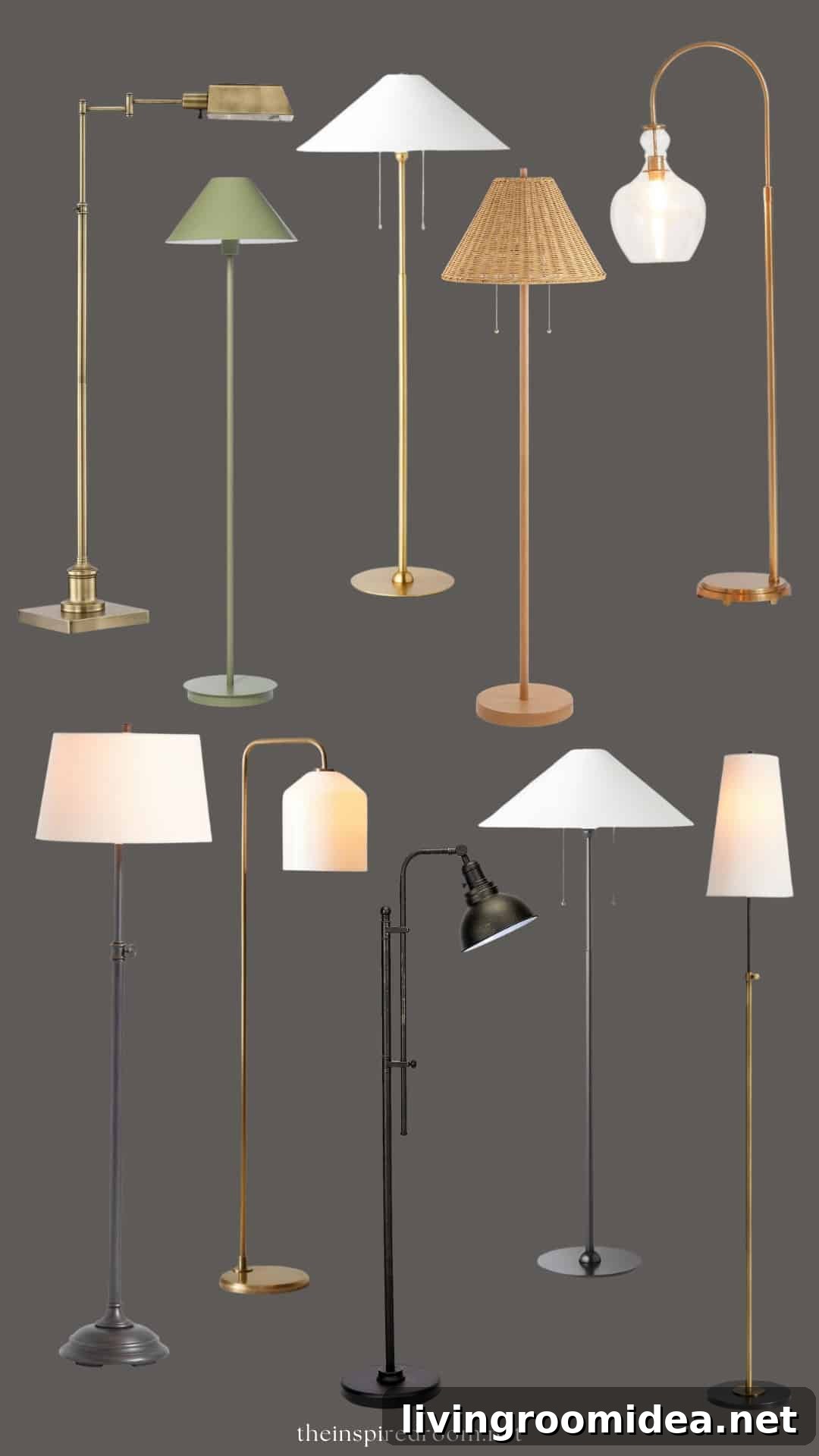 Stylish Floor Lamp Ideas to Brighten Any Room 3 floor lamps for mood -- sources in the post!