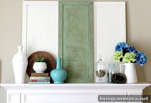 spring-mantel-idea spring mantel idea