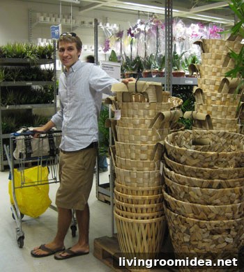 Woven planter baskets