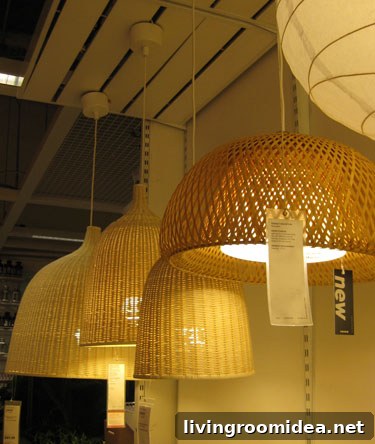 Basket pendant lights