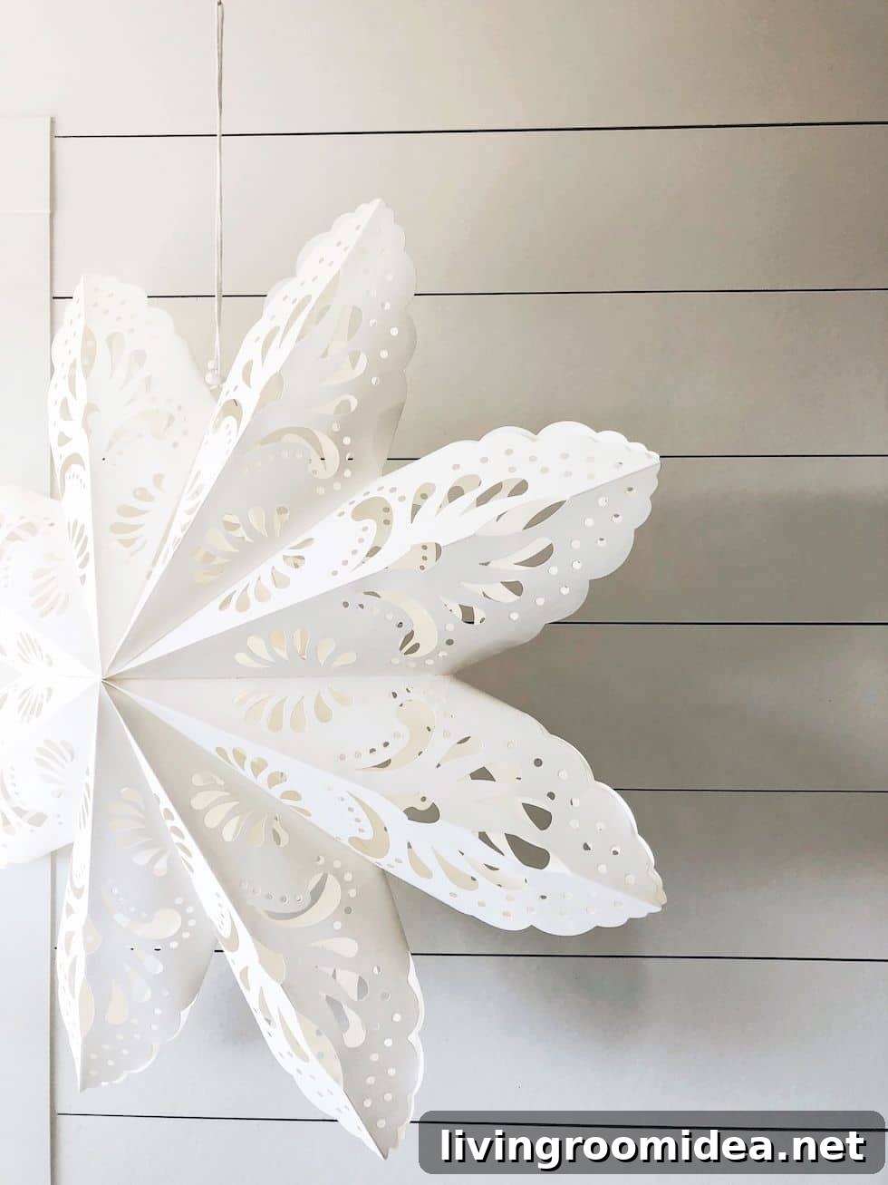Magical Large Paper Snowflakes for Holiday Decorating: Simple Steps 3 Where to find large paper snowflakes, sources in the post!