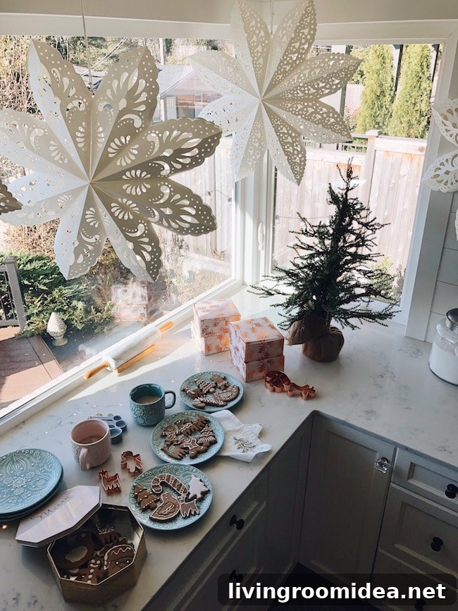 Where to find large paper snowflakes, sources in the post!