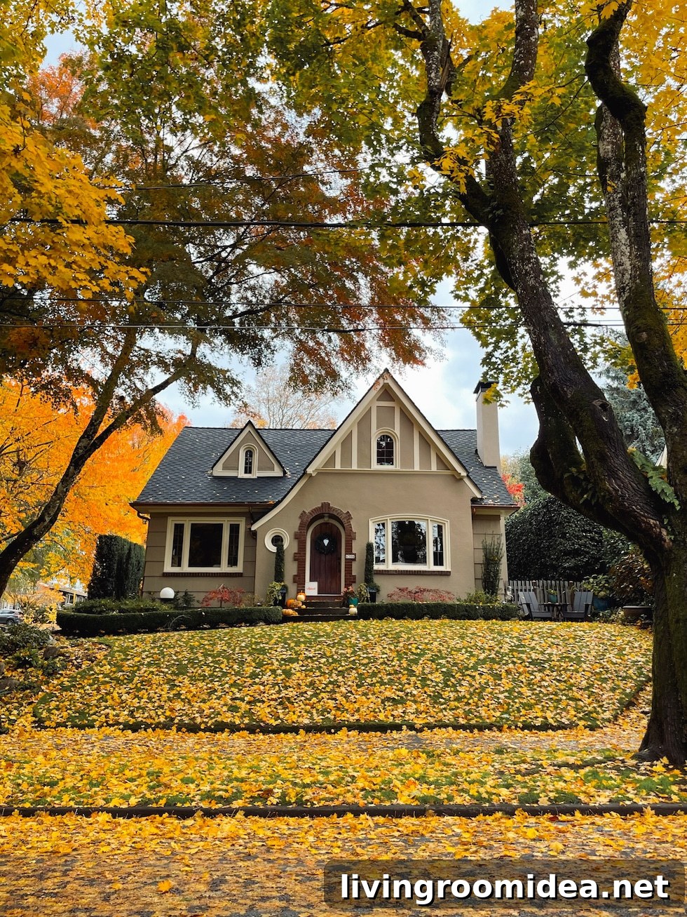Charming Home Exteriors in Autumn