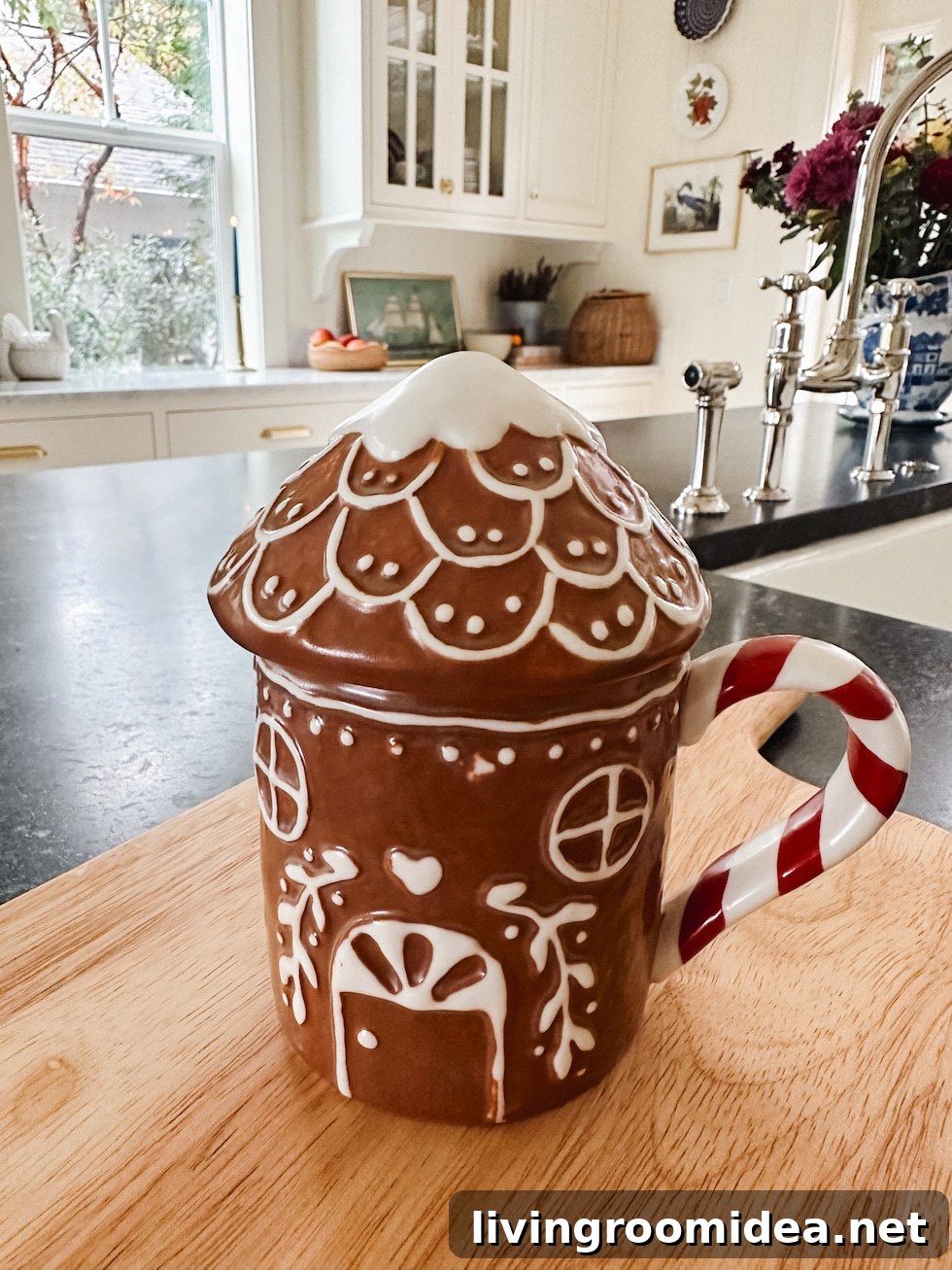New Home Decor Finds and an Invitation to Tour My Home 8 Recent Home Decor Finds - Gingerbread House Mug