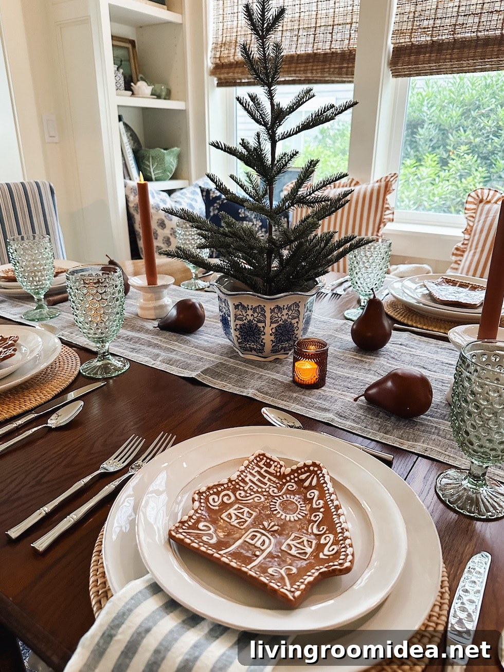 Cozy Christmas and Winter Table Ideas for a Charming Dining Nook 11 Simple christmas and dining table all sources are included