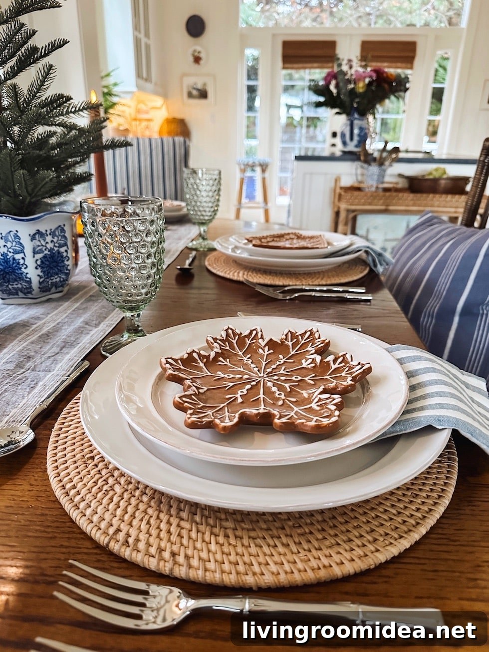 Cozy Christmas and Winter Tablescape for a Small Dining Nook 13 Christmas and winter table all sources are included