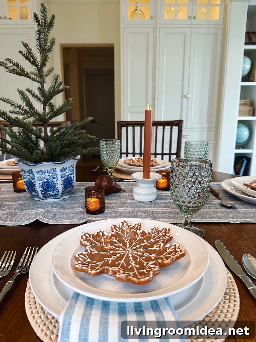Cozy Christmas and Winter Tablescape for a Small Dining Nook 14 A charming christmas and winter table -- sources are included