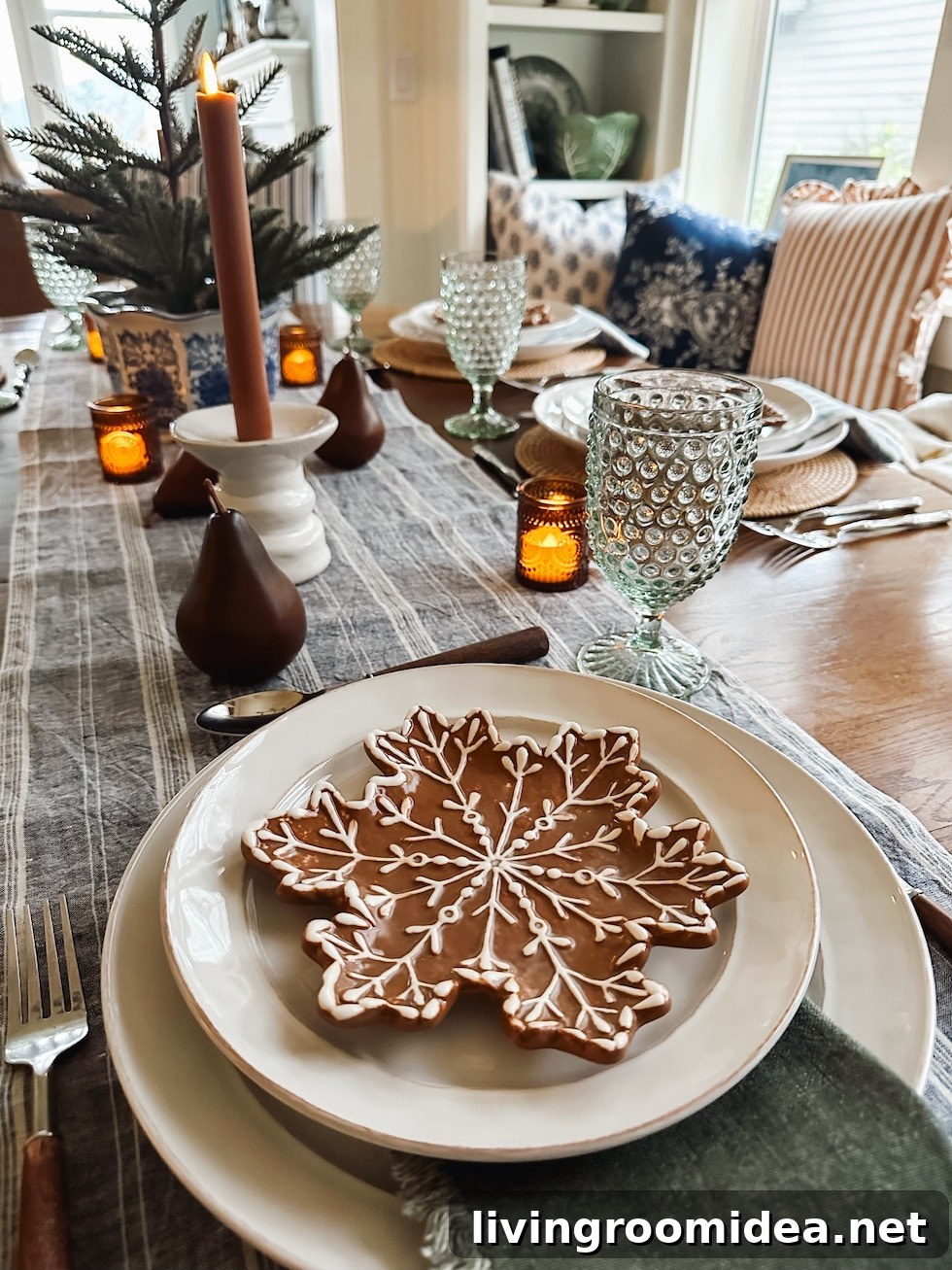 Cozy Christmas and Winter Table Ideas for a Charming Dining Nook 6 Christmas and winter table all sources are included