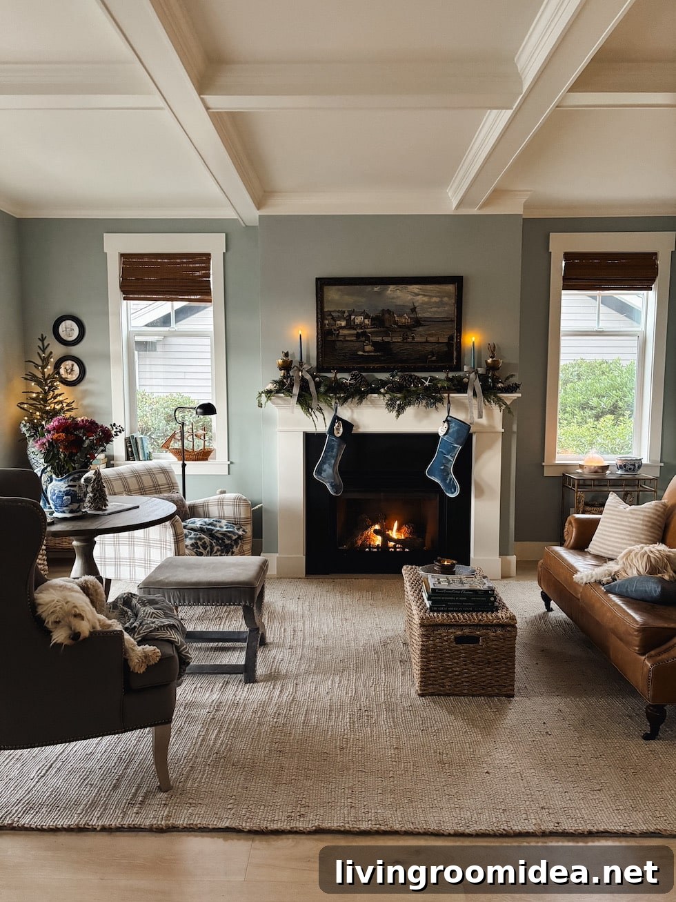 Coastal Christmas Mantel 