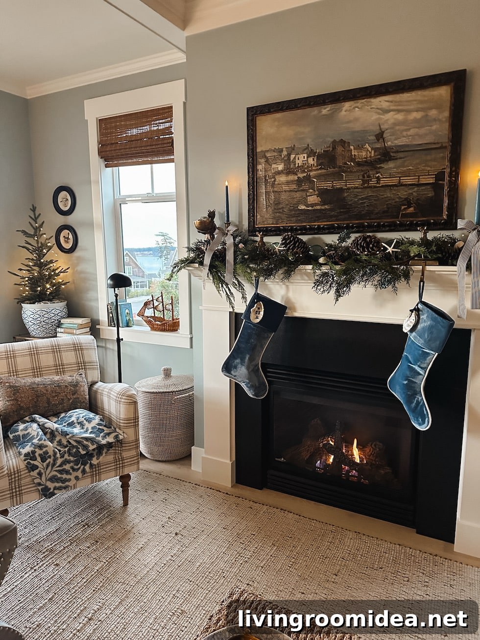 Coastal Christmas Mantel 