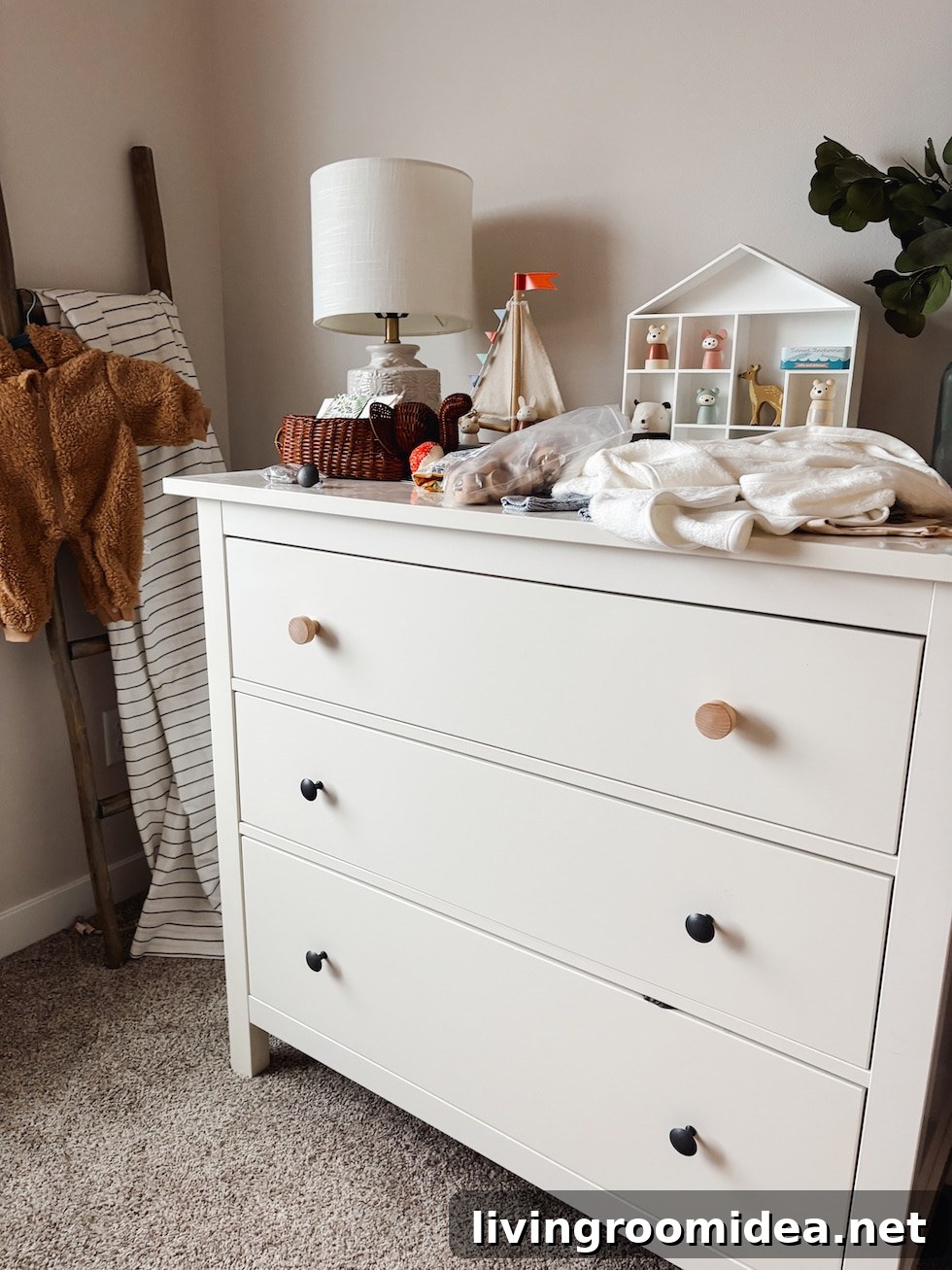 Cozy Modern Baby Boy Nursery Mood Board — Courtney’s Design 21 Dresser hardware