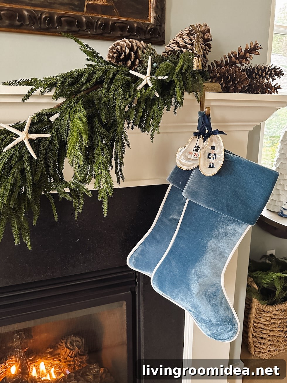 coastal style christmas stockings