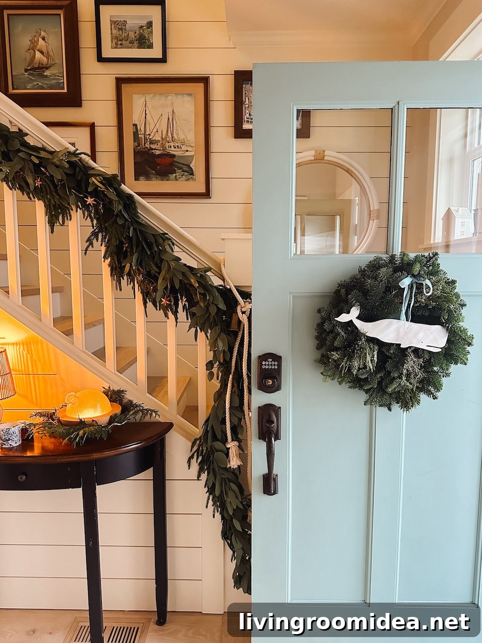 Cottage  by the sea at Christmas 