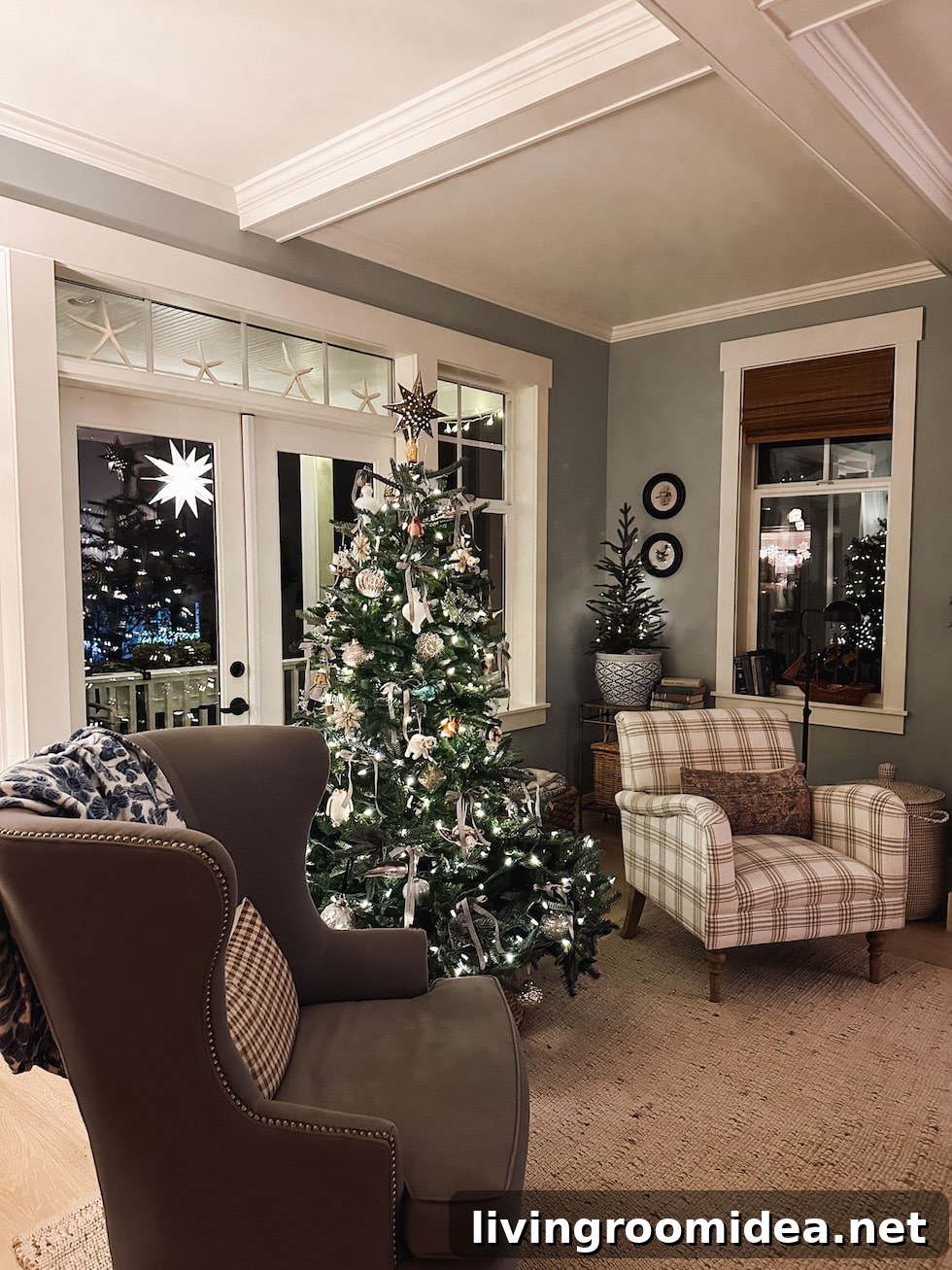 Christmas in a cottage home
