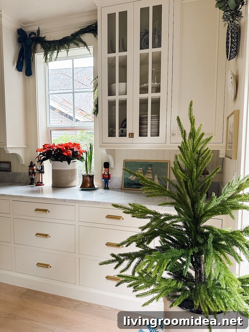 English-Inspired Cottage Kitchen: Our Christmas Decorating Story 9 Christmas in an English-inspired kitchen in a coastal home