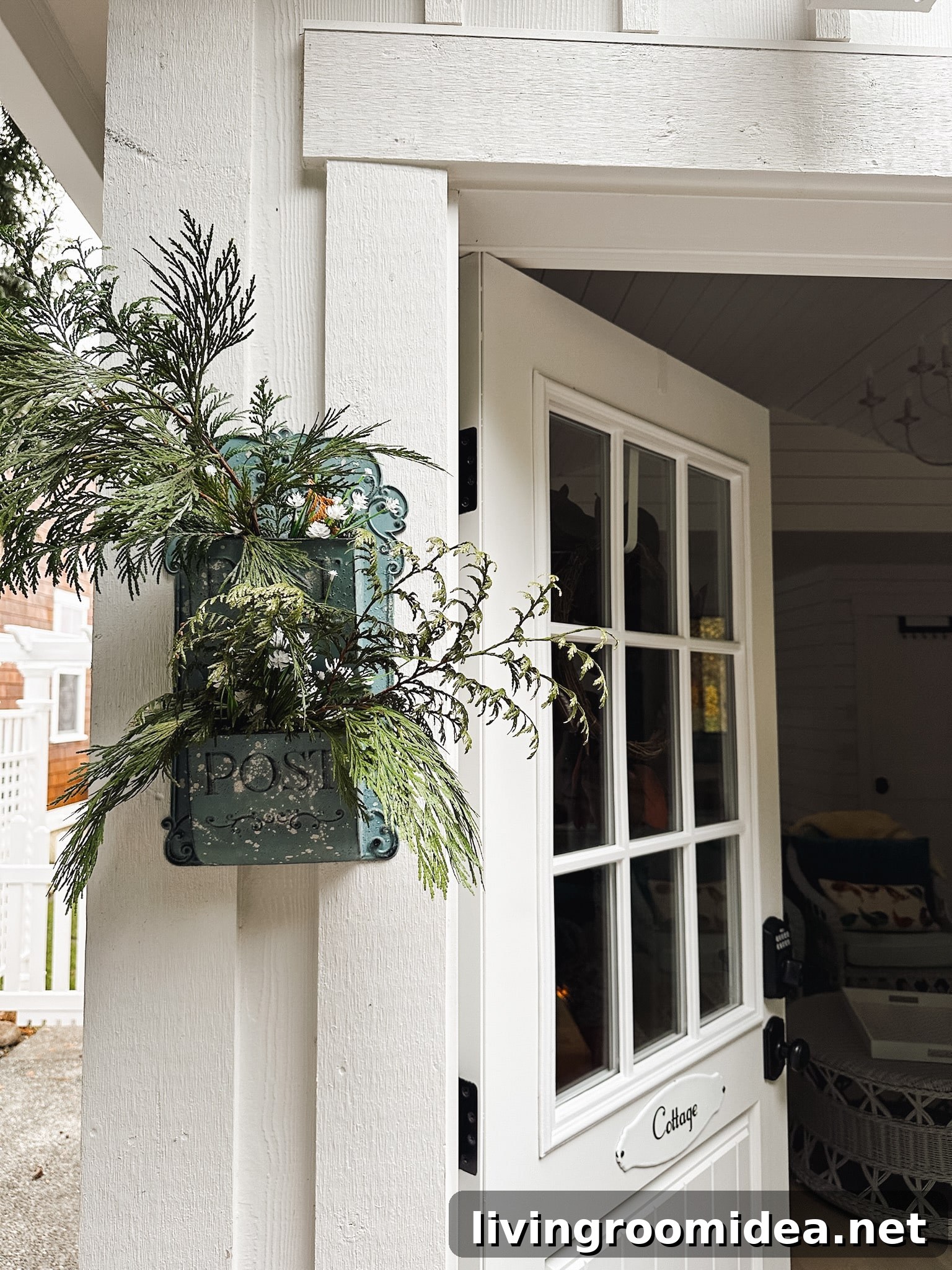 Post box planter at the tiny cottage, sources in the post!