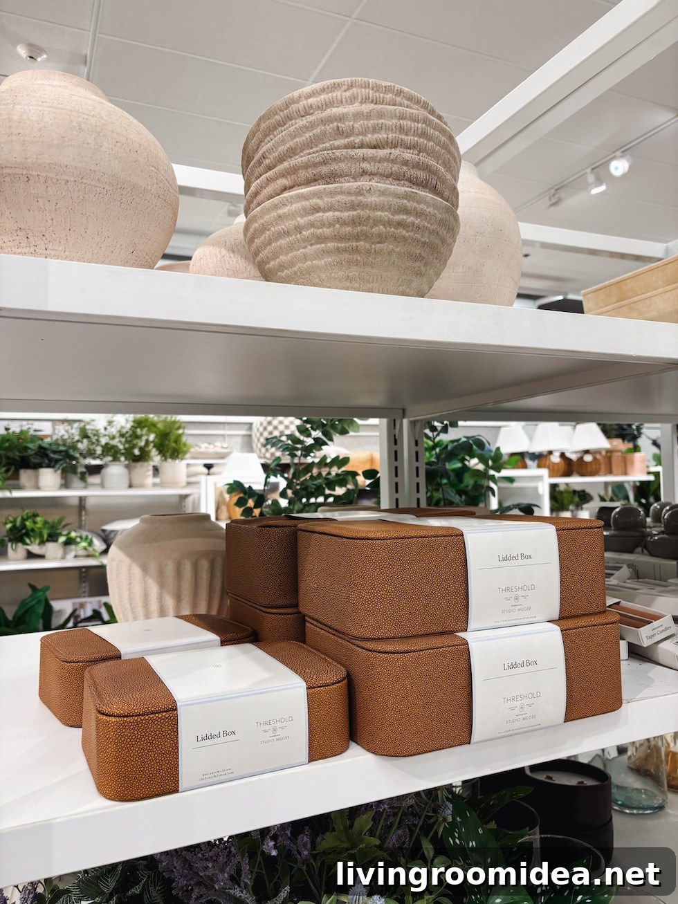 Target Home Decor Picks with Stylish Mood Boards for Every Room 4 Shagreen Lidded Boxes